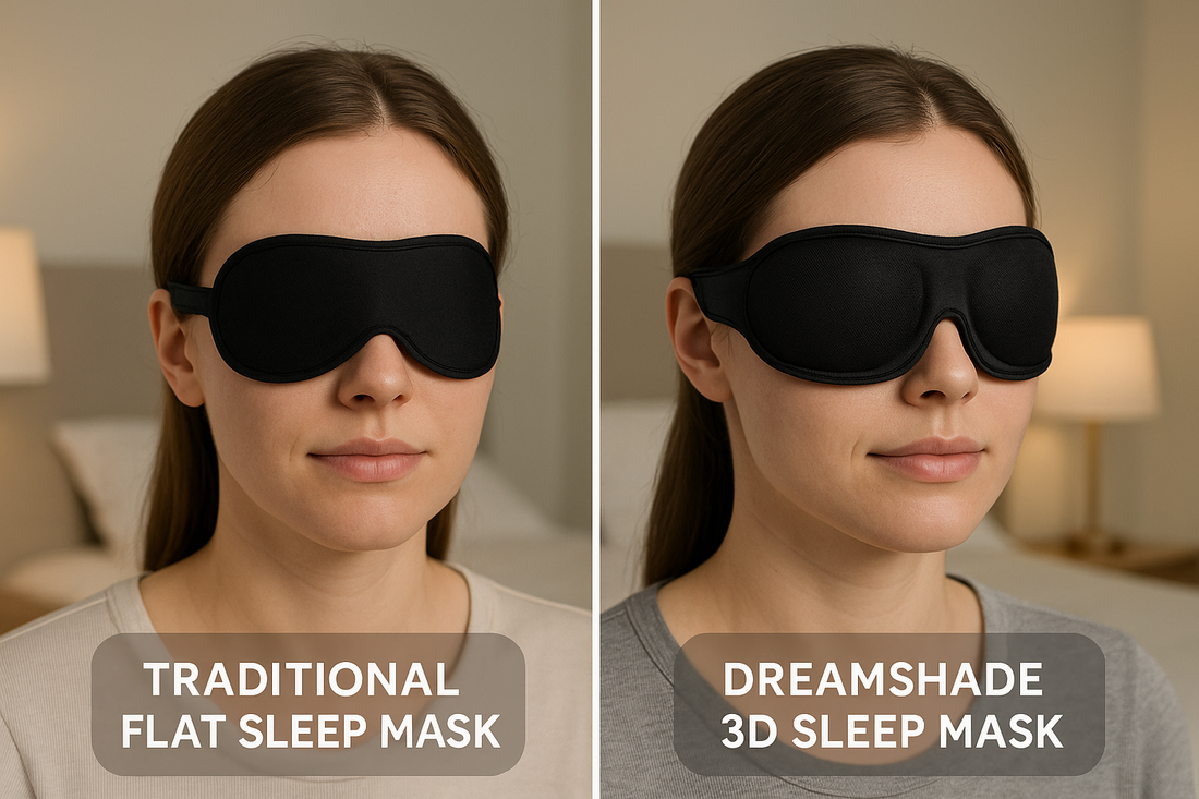 3D Sleep Mask - Light Blocking Memory Foam Eye Mask – Sleep Oasis