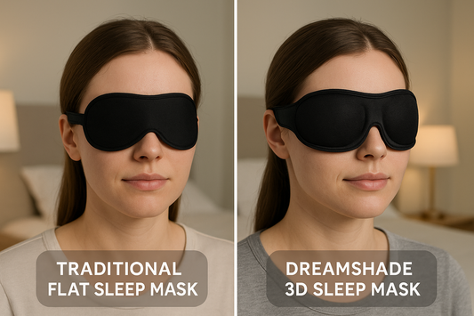 3D Sleep Mask - Light Blocking Memory Foam Eye Mask – Sleep Oasis
