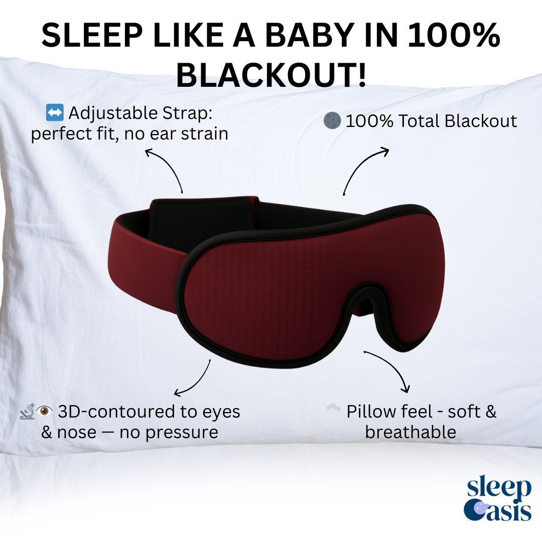 Red 3D Sleep Mask