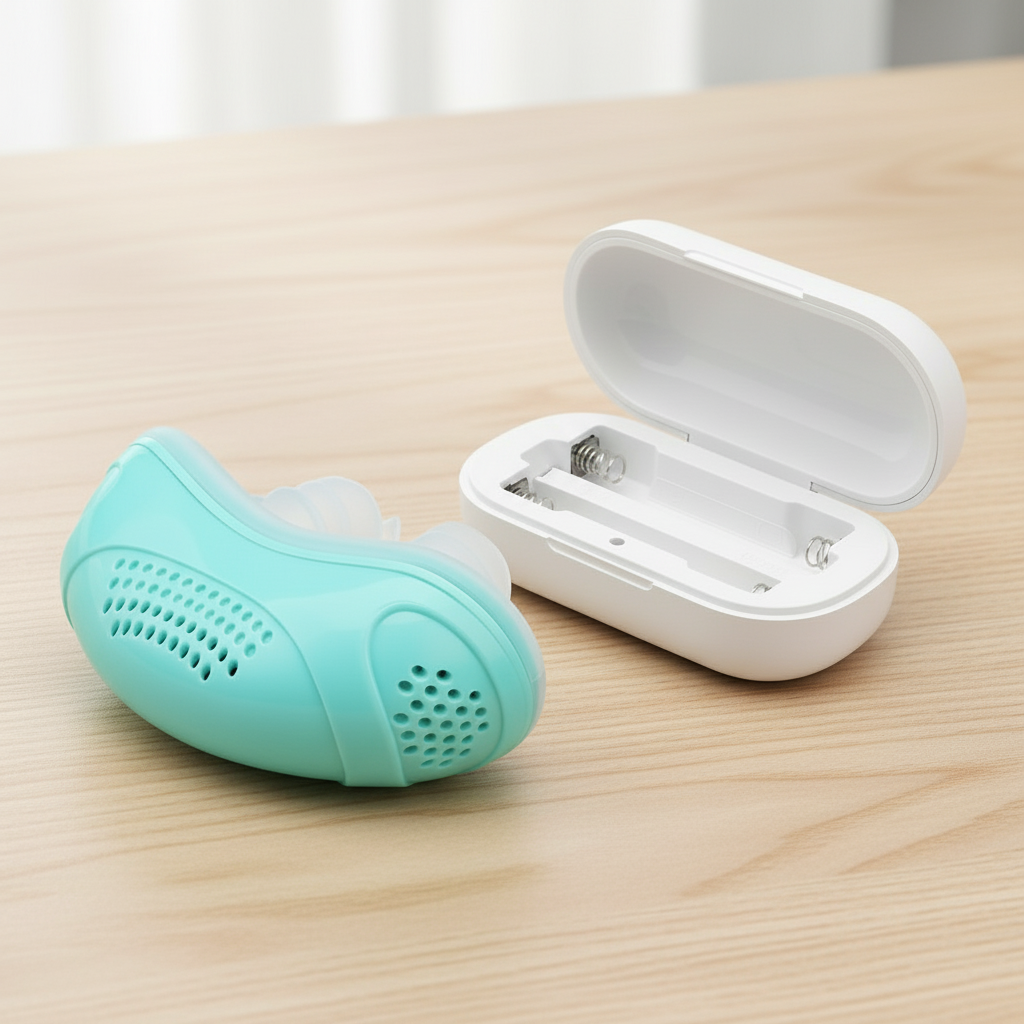 Electric_anti-snoring_respirator Sea Green with Battery