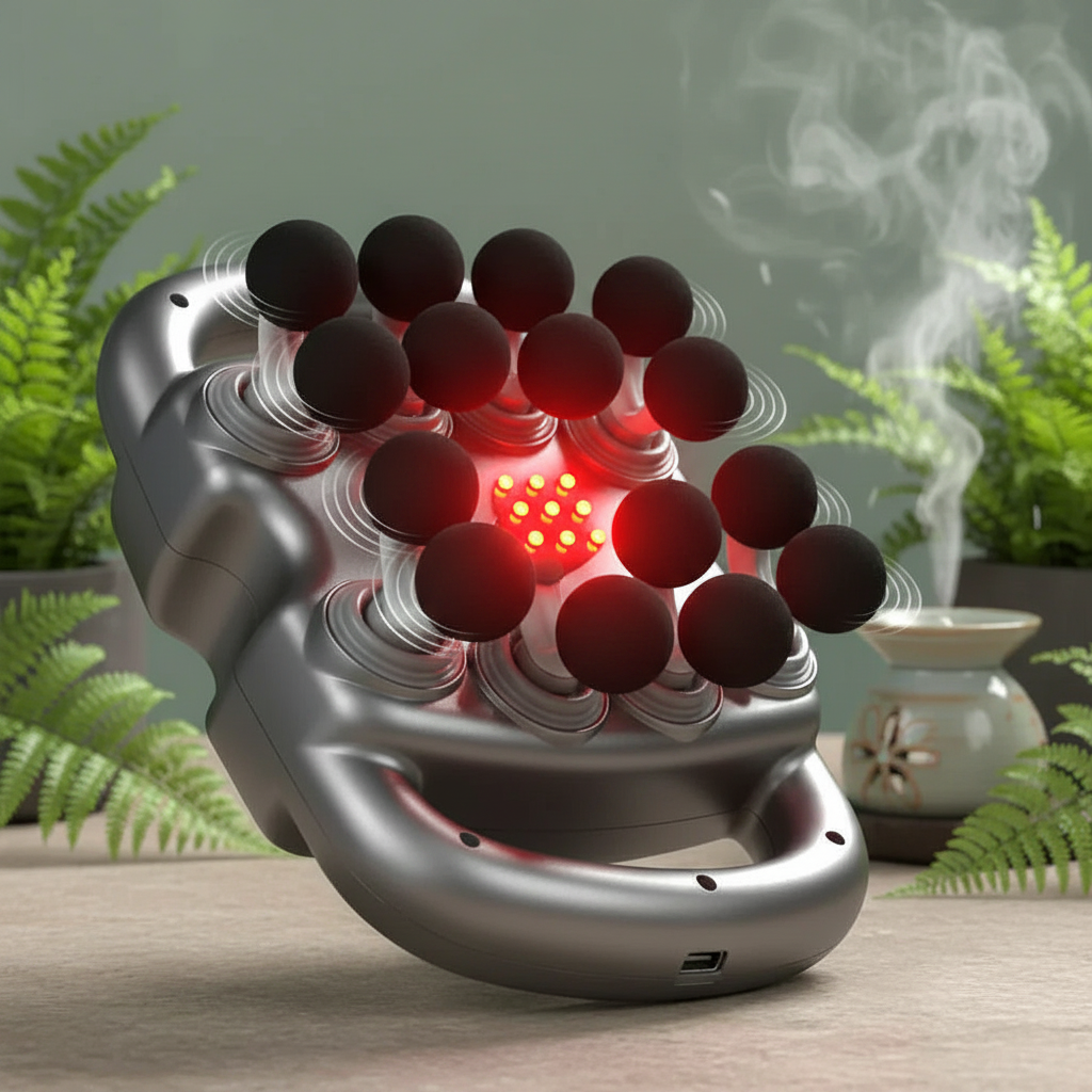 DreamRevive 16-Head Deep Tissue Massage Gun - Full Back Relief  Sleep Oasis