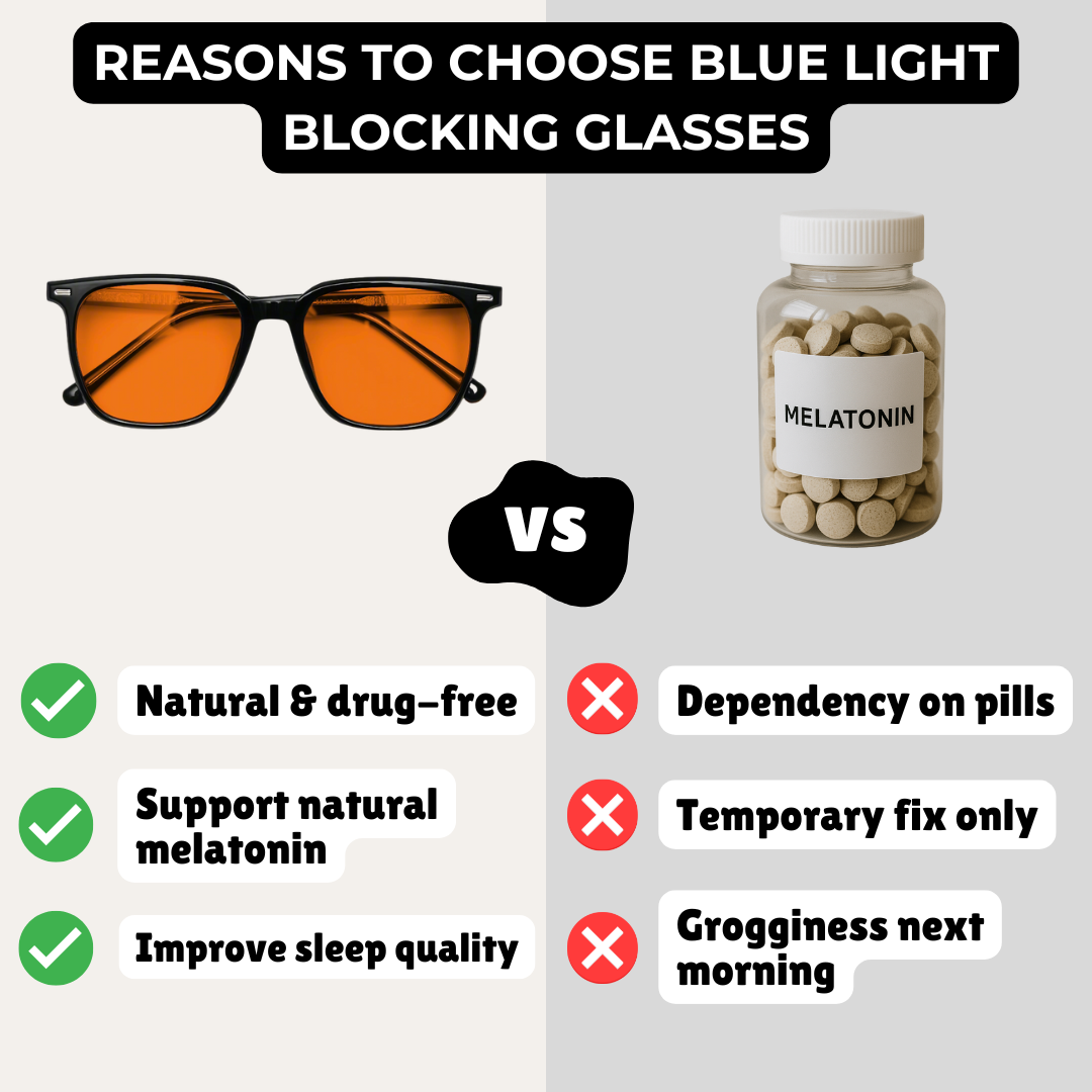 Blue Light Glasses vs. Melatonin Pills: Which Actually Improves Your Sleep?