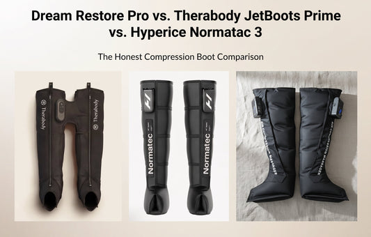 Dream Restore Pro vs. Therabody JetBoots Prime vs. Hyperice Normatec 3: The Honest Compression Boot Comparison