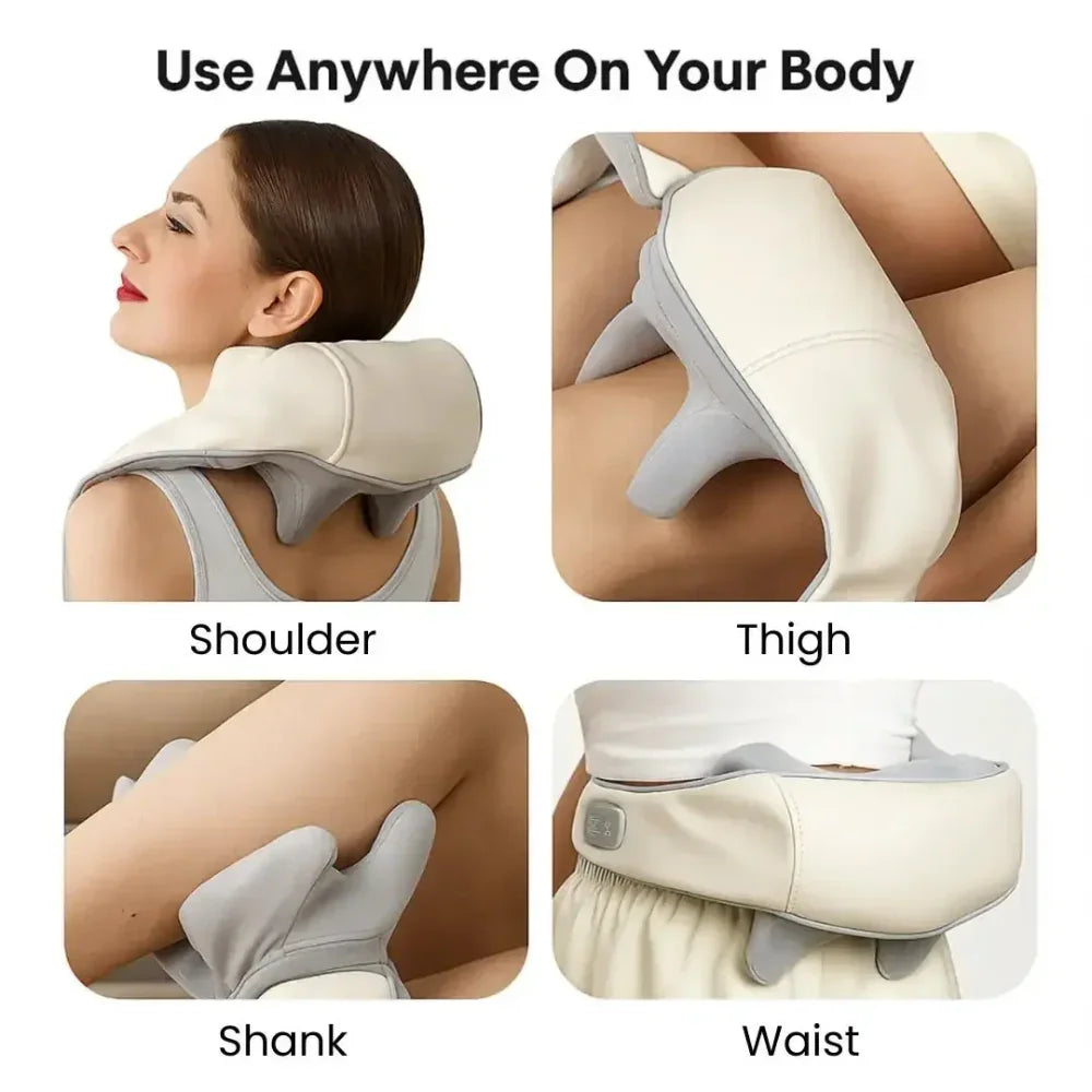 DreamPulse Neck massager  used on shoulder, thigh, shank, and waist for muscle relief