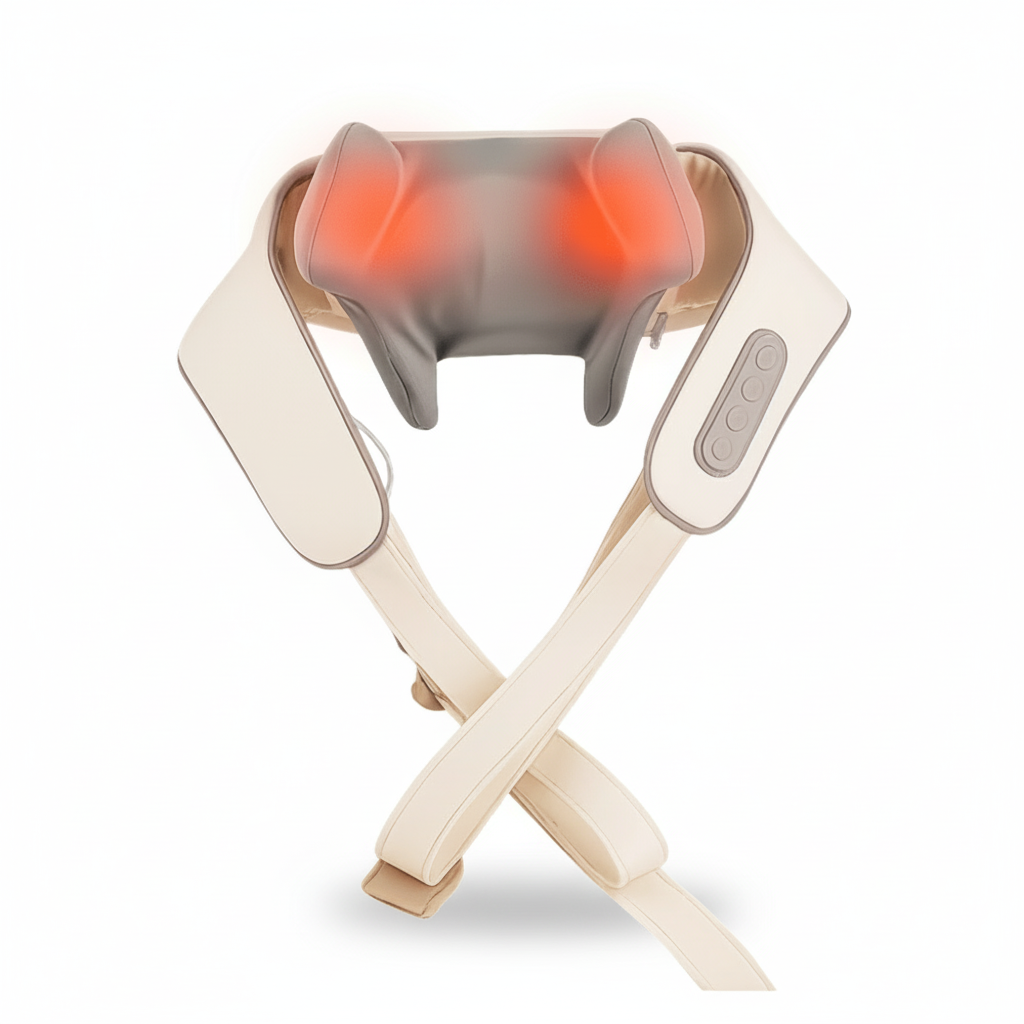 Dreampulse™ Shiatsu Neck Massager with Heat – Cordless & Full-Body