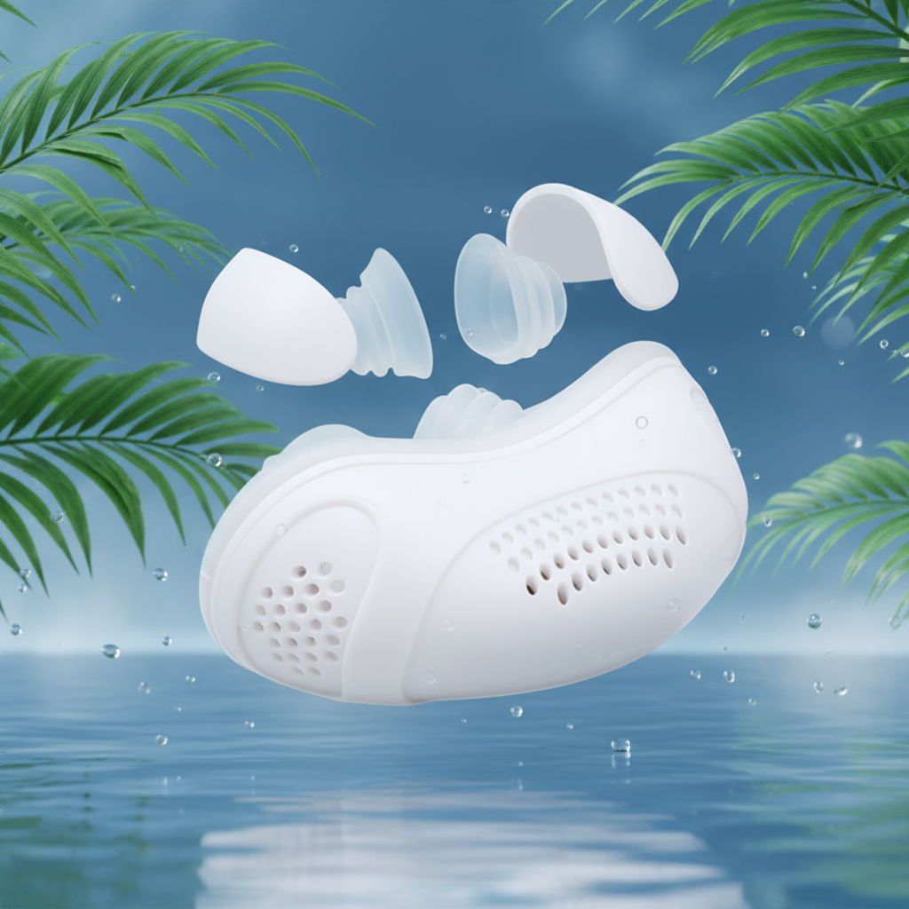 White Electric_anti-snoring_respirator