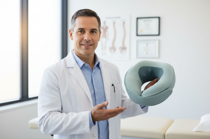 Chiropractor endorsing DreamElite neck massager