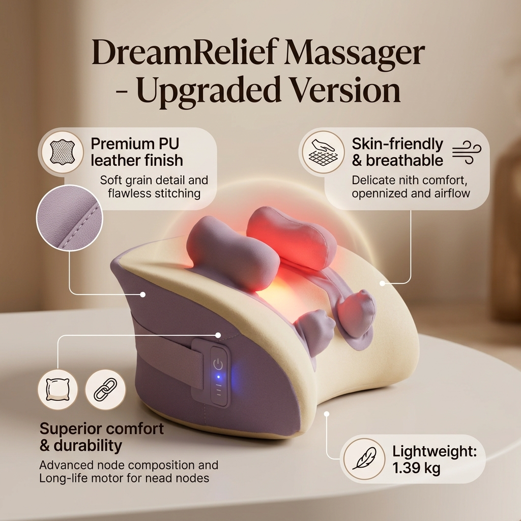 DreamRelief Upgraded Neck Massager_Unique features 