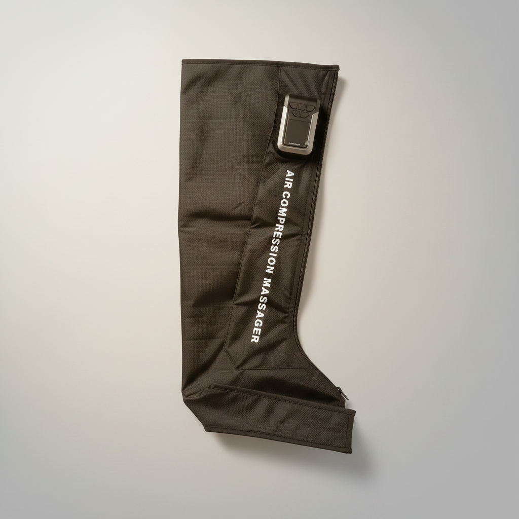 Single Air Compression Leg Massager — Premium Background
