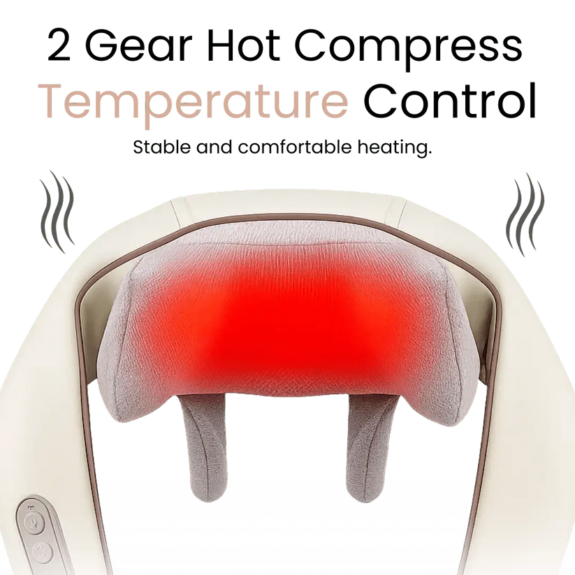 Dreampulse™ Shiatsu Neck Massager with Heat – Cordless & Full-Body